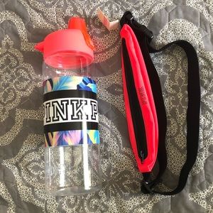 Victoria secret water bottle and fanny pack combo